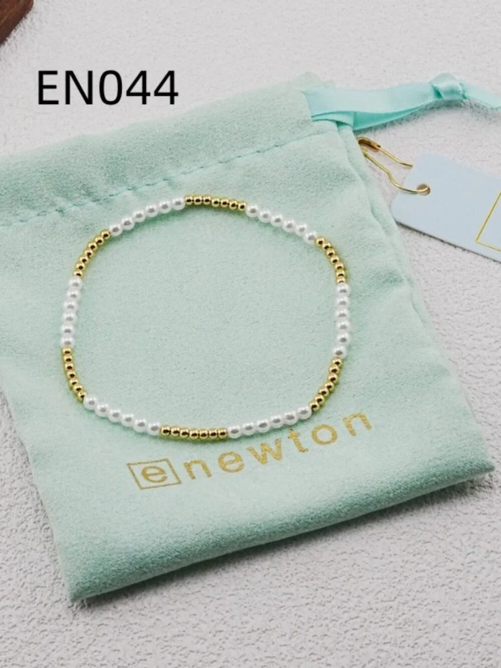Enewton Gold Bead & Pearl Bracelet